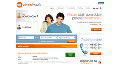 Desktop Screenshot of central-work.sk