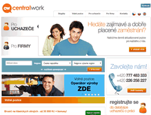 Tablet Screenshot of central-work.cz